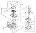 Muffler-Air Cleaner Diagram and Parts List for UT08052C  Homelite Leaf Blower / Vacuum