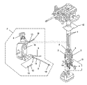 Carburetor-Fuel Tank Diagram and Parts List for UT08052C  Homelite Leaf Blower / Vacuum