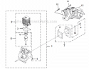 Engine Diagram and Parts List for UT08087  Homelite Leaf Blower / Vacuum