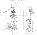 Page C Diagram and Parts List for UT08107  Homelite Leaf Blower / Vacuum