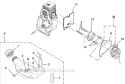 Carburetor And Fuel Tank Diagram and Parts List for UT08110  Homelite Leaf Blower / Vacuum