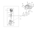 Internal Engine Diagram and Parts List for UT08932  Homelite Leaf Blower / Vacuum