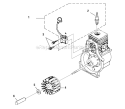 Ignition And Rotor Diagram and Parts List for UT08932  Homelite Leaf Blower / Vacuum