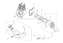 Carburetor And Fuel Tank Diagram and Parts List for UT08932  Homelite Leaf Blower / Vacuum