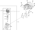 Internal Engine Diagram and Parts List for UT08934B  Homelite Leaf Blower / Vacuum