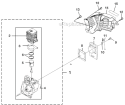 Internal Engine Diagram and Parts List for UT08934  Homelite Leaf Blower / Vacuum