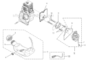 Carburetor And Fuel Tank Diagram and Parts List for UT08934  Homelite Leaf Blower / Vacuum