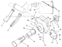 Volute, Fan And Tubes Diagram and Parts List for UT08934  Homelite Leaf Blower / Vacuum