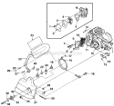 Chain Break And Spark Arrester Diagram and Parts List for UT10501-1  Homelite Chainsaw