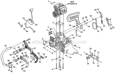 Part Location Diagram of 511721004 Homelite Rear Handle
