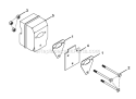 Muffler Diagram and Parts List for UT10550  Homelite Chainsaw