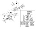 Ignition Rotor Carburetor And Clutch Diagram and Parts List for UT10753-1  Homelite Chainsaw