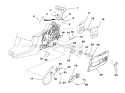 Clutch - Chain Brake - Drive Case Cover Diagram and Parts List for UT10910 Timberman Homelite Chainsaw