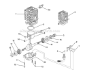 Engine Internal - Oil Pump Diagram and Parts List for UT10926 Ranger Homelite Chainsaw