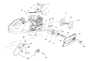 Clutch - Hand Guard - Drive Case Cover Diagram and Parts List for UT10941 B2216CC Homelite Chainsaw