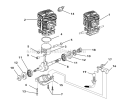 Engine Internal - Oil Pump Diagram and Parts List for UT10945  Homelite Chainsaw