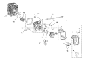 Carburetor - Air Filter Diagram and Parts List for UT10945  Homelite Chainsaw