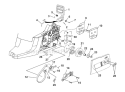 Clutch - Chain Brake - Drive Case Cover Diagram and Parts List for UT10946  Homelite Chainsaw