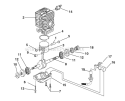 Engine Internal - Oil Pump Diagram and Parts List for UT10947D  Homelite Chainsaw