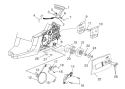 Clutch - Chain Brake - Drive Case Cover Diagram and Parts List for UT10947D  Homelite Chainsaw