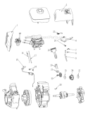 Engine Sub-Level Assy Diagram and Parts List for UT13140  Homelite Edger