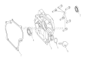 Crankcase Cover Assy Diagram and Parts List for UT13140  Homelite Edger