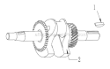 Crankshaft Assy Diagram and Parts List for UT13140  Homelite Edger