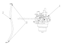 Carburetor Assy Diagram and Parts List for UT13140  Homelite Edger
