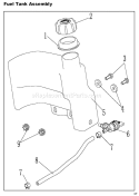 Part Location Diagram of A100679 Homelite Clamp, Fuel Line