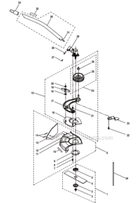 Page A Diagram and Parts List for UT15518B  Homelite Edger