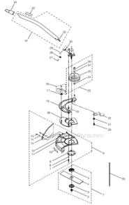 Page A Diagram and Parts List for UT15518D  Homelite Edger