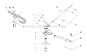 Page A Diagram and Parts List for UT15702A  Homelite Brush Cutter