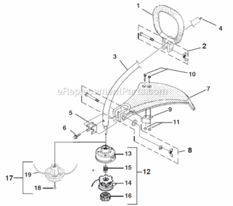 Part Location Diagram of PS00319 Homelite Replacement Line