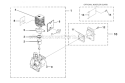 Engine Internal Diagram and Parts List for UT20750 K200 Homelite Trimmer