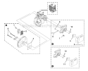 Muffler - Air Cleaner Diagram and Parts List for UT20763 D825SD Homelite Trimmer