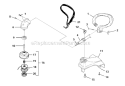 Shaft - Spool  String - Grass Deflector Diagram and Parts List for UT20763 D825SD Homelite Trimmer