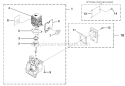 Internal Engine Diagram and Parts List for UT20771  Homelite Trimmer