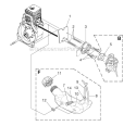 Carburetor - Fuel Tank Diagram and Parts List for UT20810 S1400 Homelite Trimmer