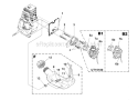 Carburetor - Fuel Tank Diagram and Parts List for UT20817 ST2517CR Homelite Trimmer