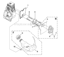 Carburetor - Fuel Tank Diagram and Parts List for UT20930 Trimlite Homelite Trimmer