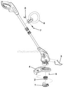 Page A Diagram and Parts List for UT41112  Homelite Trimmer