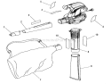 General Assembly Diagram and Parts List for UT42120  Homelite Leaf Blower / Vacuum