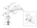 Page B Diagram and Parts List for UT70121  Homelite Trimmer