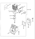 Page D Diagram and Parts List for UT70123  Homelite Trimmer
