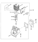 Page E Diagram and Parts List for UT70127A  Homelite Trimmer