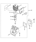 Page E Diagram and Parts List for UT70129A  Homelite Trimmer