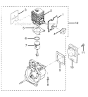 Page E Diagram and Parts List for UT70131A  Homelite Trimmer