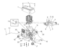 Carburetor - Air Filter Diagram and Parts List for UT74121B  Homelite Chainsaw