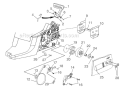 Clutch - Chain Brake - Drive Case Cover Diagram and Parts List for UT74121D  Homelite Chainsaw