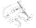 Handles Diagram and Parts List for UT74121D  Homelite Chainsaw